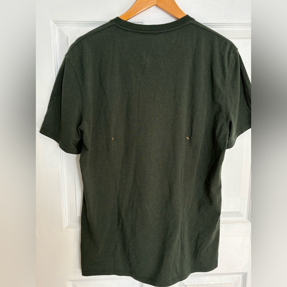 Kit and Ace Forest Green V-Neck Short Sleeve Tee - Picture 4 of 4